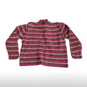 Vintage Christopher & Banks Red Striped Sweater – Size L